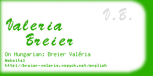 valeria breier business card